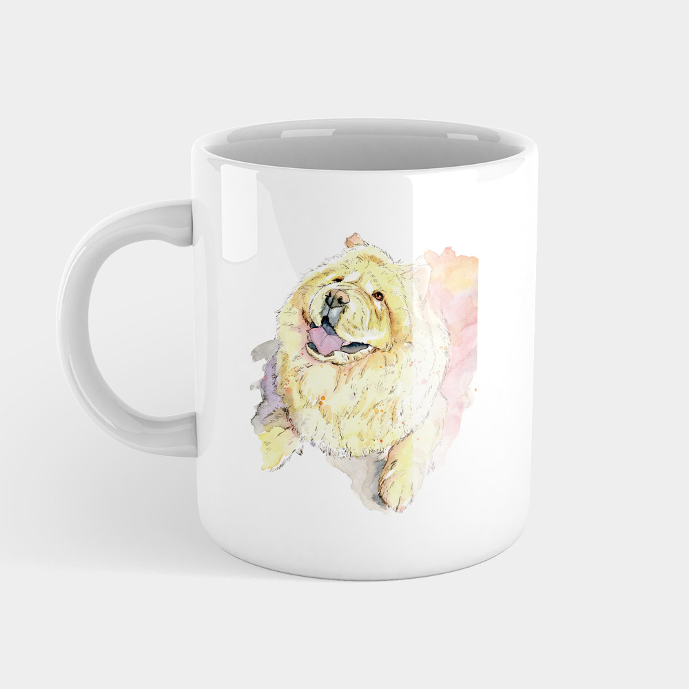 暖心水彩-鬆獅犬 暖心水彩-鬆獅犬