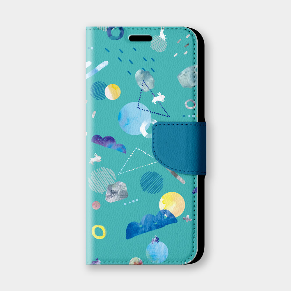 宇宙系列 鏡湖手機翻蓋保護皮套