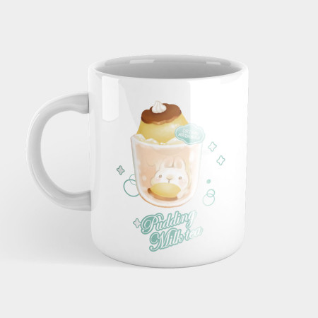 偷吃一口布丁奶茶