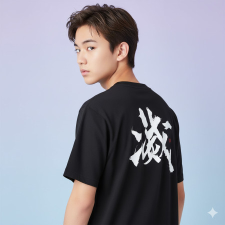 滅（背面）書法 TEE