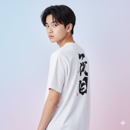 一代目 書法 TEE(字在背面)