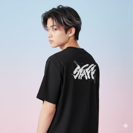 Staff 書法 TEE （字在背面）