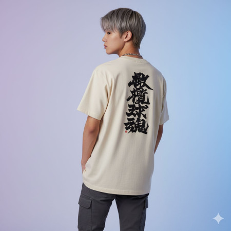 橄欖球魂（文字在背面） 書法 TEE 