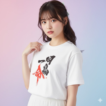 同島一命 書法 TEE