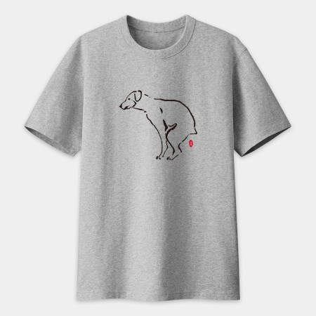 愛犬 ASAHI 書法 TEE