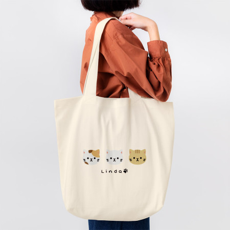 三隻貓頭 客製化英文名
