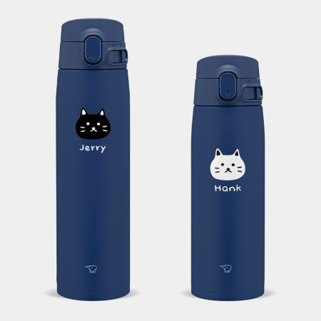 客製化文字 黑白貓頭