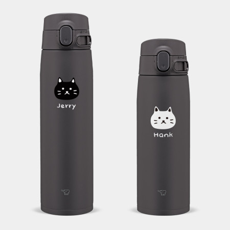 客製化文字 黑白貓頭