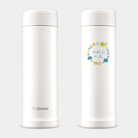 藍黃花圈 客製化文字