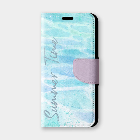 水波紋Summer Time手機翻蓋保護皮套