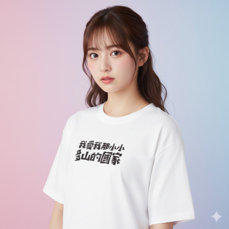 我愛我那小小多山的國家（客製化文字）