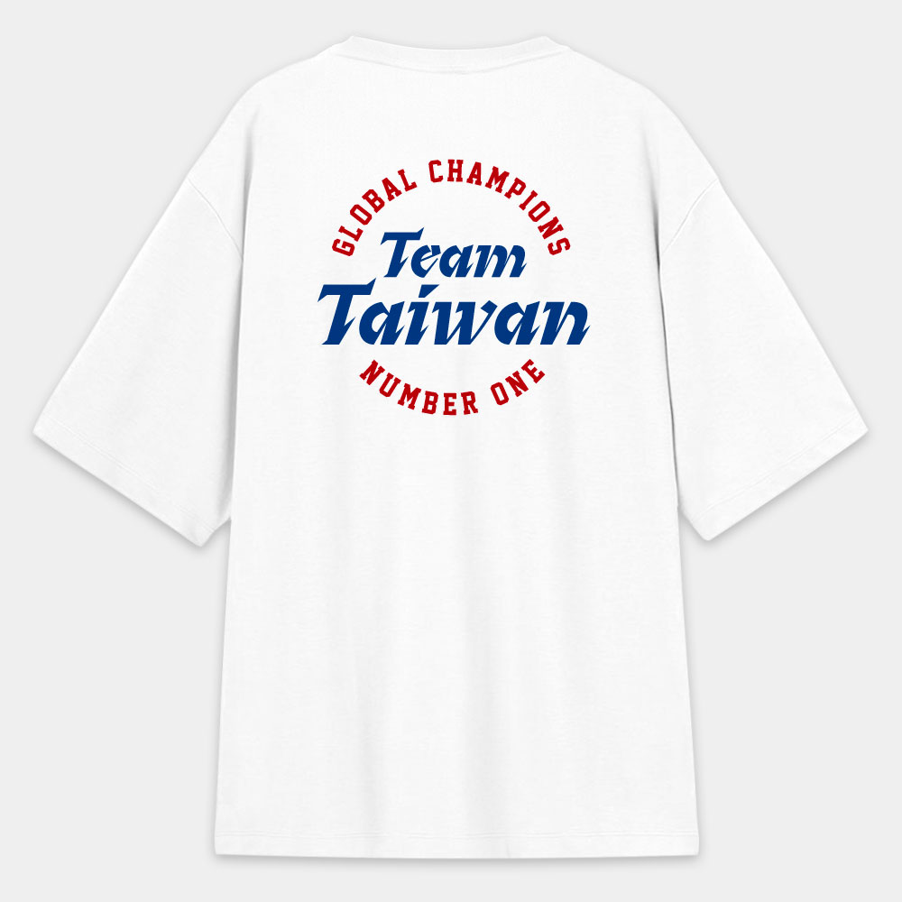 TEAM TAIWAN 冠軍T 文字在背面 TEAM TAIWAN 冠軍T 文字在背面