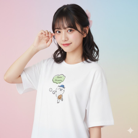 貓咪棒球 （可客製化文字）