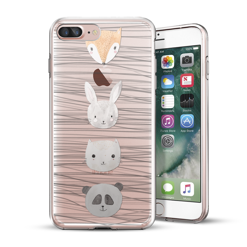 iPhone 5/6/7/Plus 原創保護殼:動物頭頭 iPhone 5/6/7/Plus 原創保護殼:動物頭頭