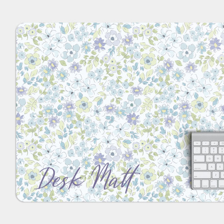 客製化英文名 藍紫小碎花