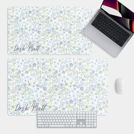 客製化英文名 藍紫小碎花