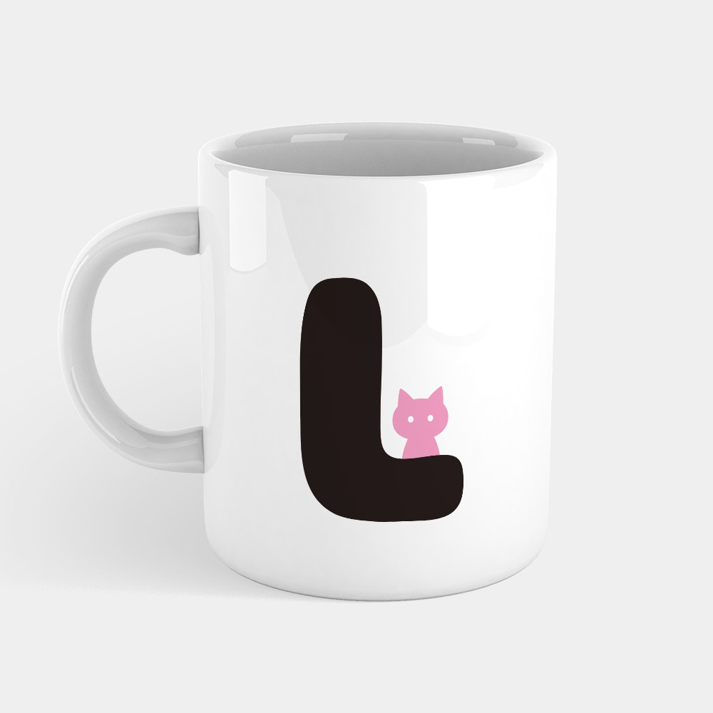 貓咪英文字母L