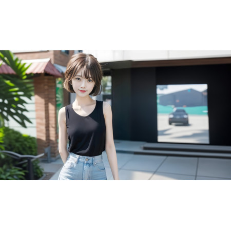 使用 Youcam AI 擴展照片尺寸