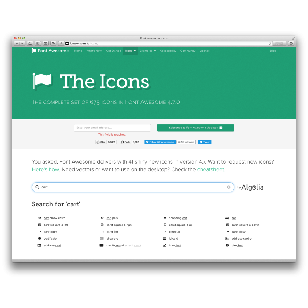 Font Awesome Font Awesome