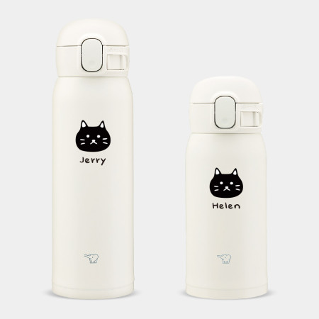 客製化文字 黑白貓頭