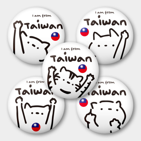 出國必備!我是台灣人 白貓 出國必備!我是台灣人 白貓