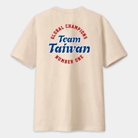 TEAM TAIWAN 冠軍T 文字在背面 TEAM TAIWAN 冠軍T 文字在背面
