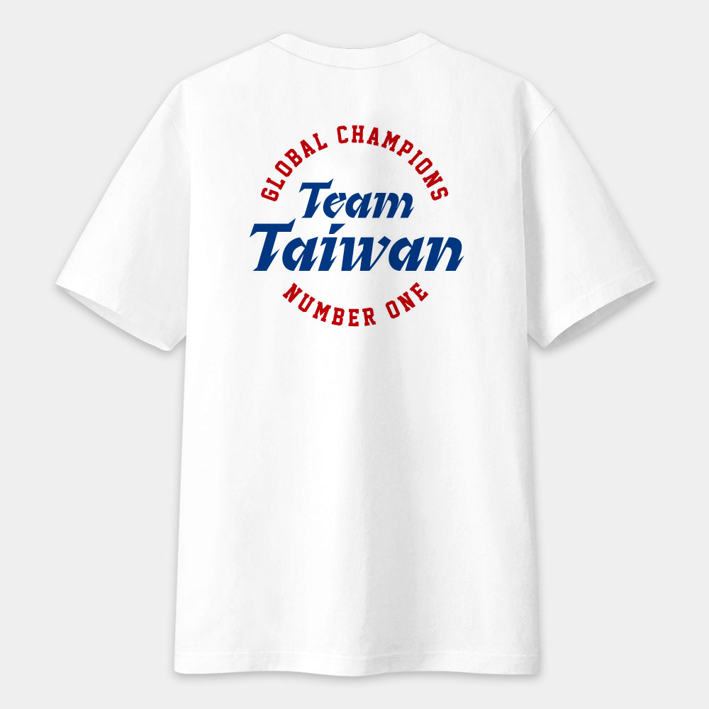 TEAM TAIWAN 冠軍T 文字在背面