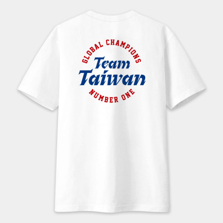 TEAM TAIWAN 冠軍T 文字在背面 TEAM TAIWAN 冠軍T 文字在背面