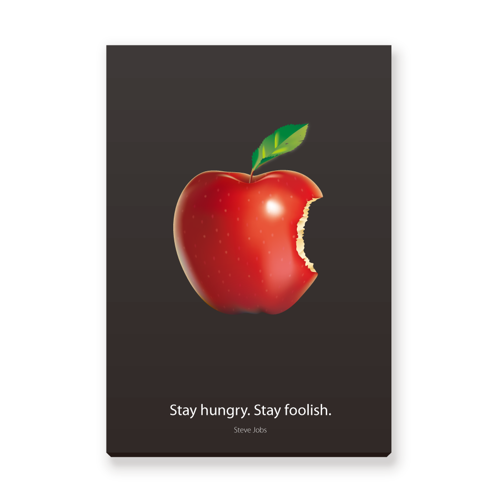 Stay hungry. Stay foolish. Stay hungry. Stay foolish.